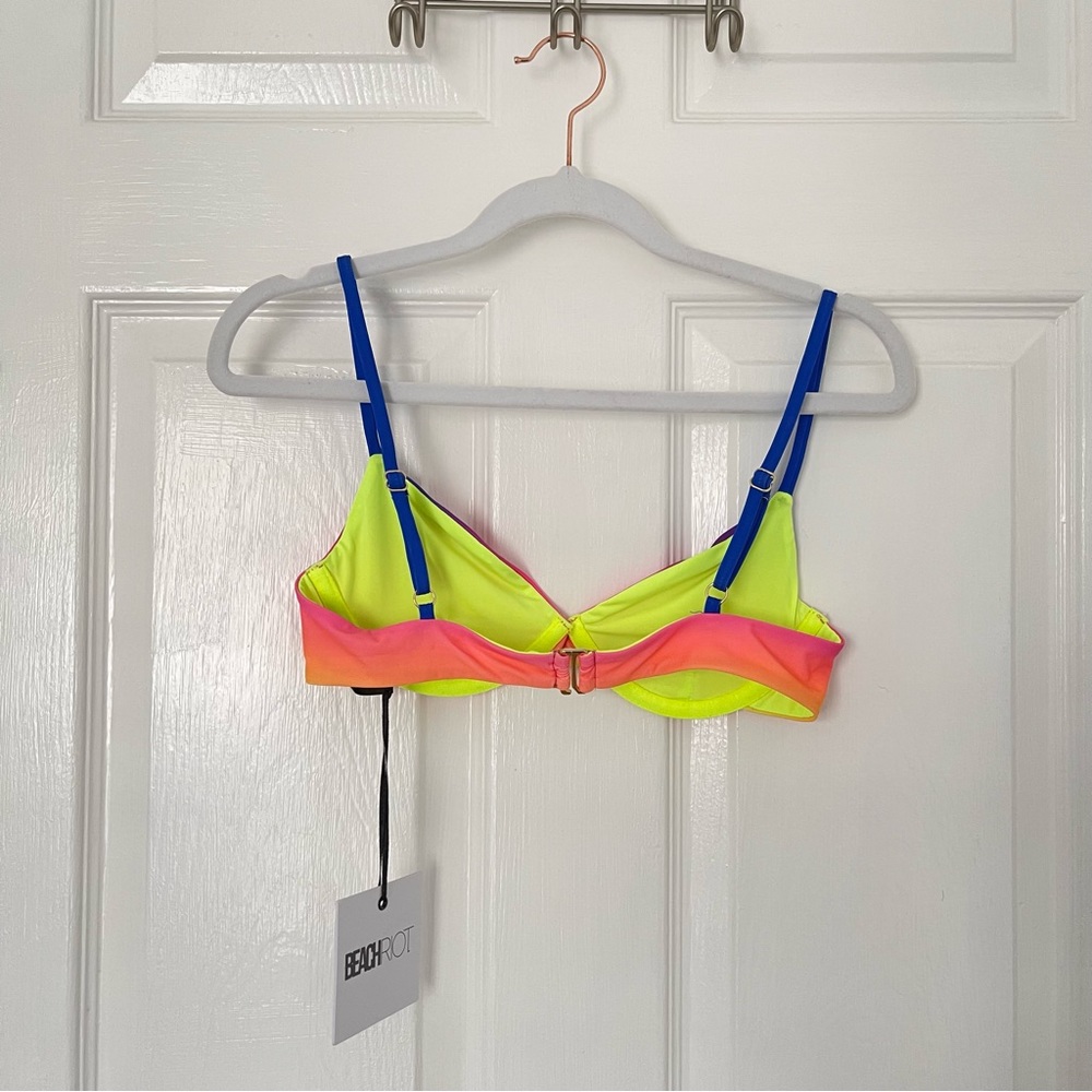 NEW Beach Riot Hyper Ocean Sunset Bikini Set - Picture 7 of 14